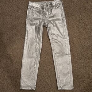 Old Navy Shimmering Silver Jeggings
